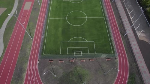 Clean Green Soccer Field