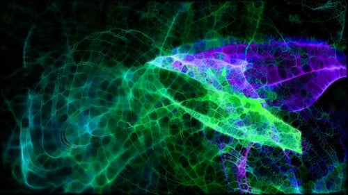 Abstract Glowing Energy Veins Technology Background Loop