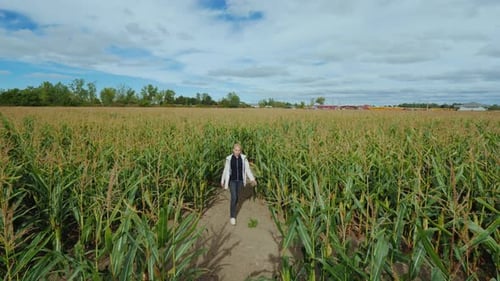 A Middle-aged Woman Got Lost in a Corn Maze Trying To Find the Right Way