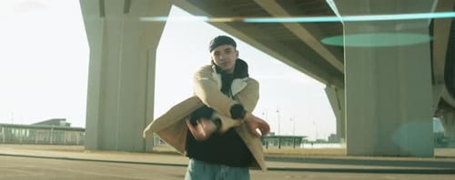 Hip Hop Dancer Dancing on Street