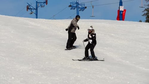Snowboarden im Winterresort