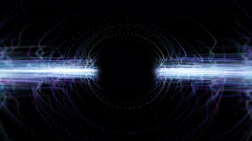 Futuristic Abstract Digital Particle Wave Energy Background