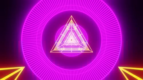 Star Sci Fi Tunnel Background Tunnel Vj Loop 4K