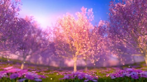 Verträumtes romantisches Bild Frühling