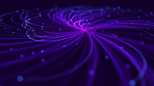 Futuristic Abstract Glowing Lines Data Network Background