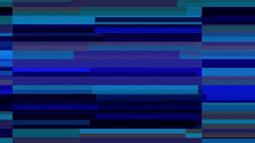 Abstract Digital Glitch Horizontal Bars Transition