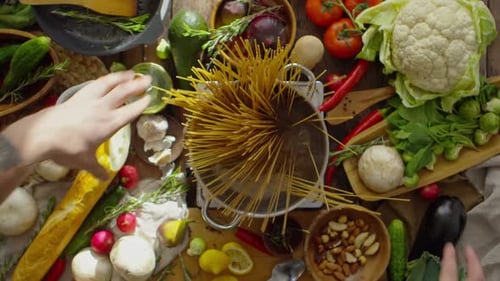 Cooking Pasta in Pot