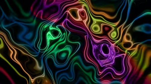 Nueva animación colorida abstracta de mármol líquido