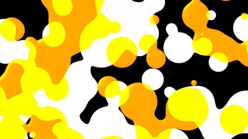 Dynamic Fluid Shapes Abstract Metaball Loop Background