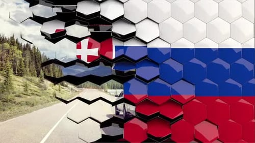 Dynamic Hexagon Tile 3D Reveal Transition