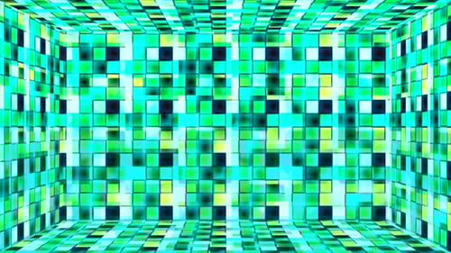 Flashing Geometric Grid Room Abstract Motion Background