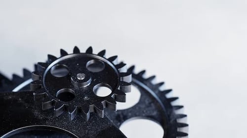 Rotating Gears Mechanical Machinery Technology