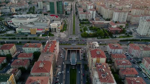 Aerial View City Landscape