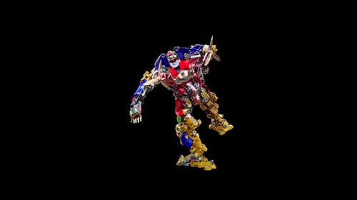 Dynamic Posing of a Colorful 3D Robot Character