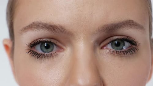 Extreme Close Up Of A Woman's Eyes