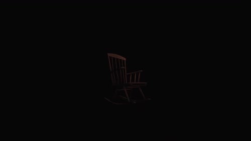 Minimalist Wooden Rocking Chair Animation