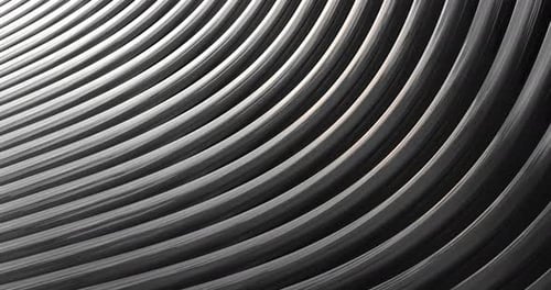 Abstract 4K background loop of steel and light, environment.