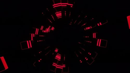 Tunnel disco scintillant au néon