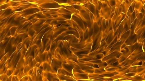 Abstract Golden Swirling Fluid Energy Background Loop