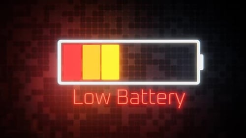 El indicador de batería baja parpadea