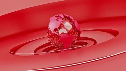 Broadcast News Red Background