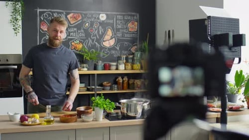 Receta de Vídeo chef para blog de comida