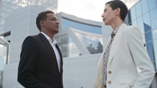 Two Professionals Sharing Business Ideas