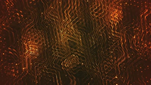 Dark Gold Sparkling Flowing Background