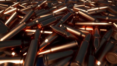 Haufen Metallgeschosse