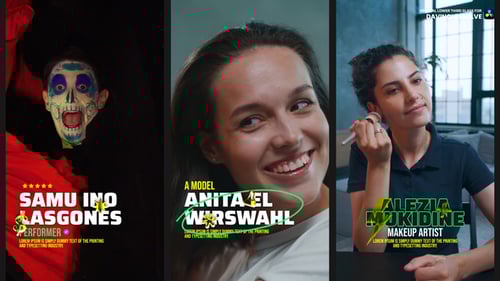 Dynamic Glass Vertical Lower Thirds