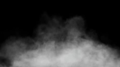 Realistic Rising Smoke Cloud Animation Effect