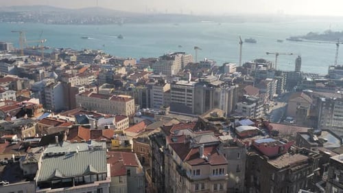 Panorama of the City of Istanbul From a Height