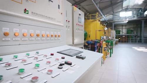 Industrial Control Panel at Manufacturing Facility