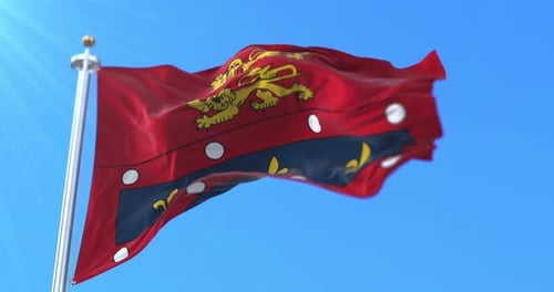 Realistic Waving Flag Animation with Heraldic Emblems