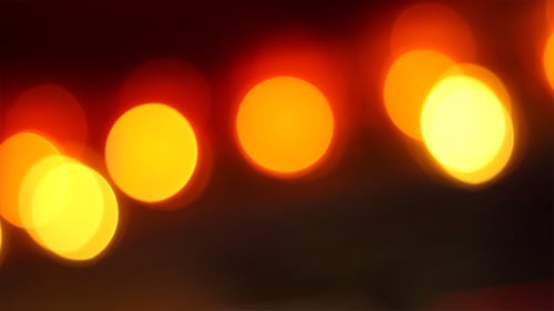 Pulsierende warme Lichter Bokeh