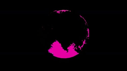 The earth rotates with the purple sea