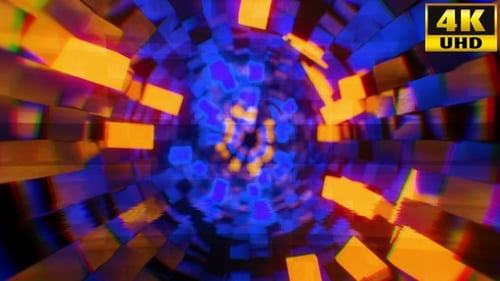 Geometric Tunnel Background Vj Loops V2