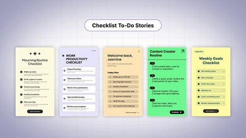 Checklist To-Do Stories