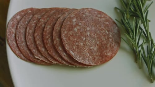 I Put Sliced Milanese Salami Flat on the Charcuterie