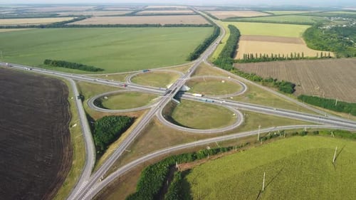 Car Interchange From a Bird'seye View