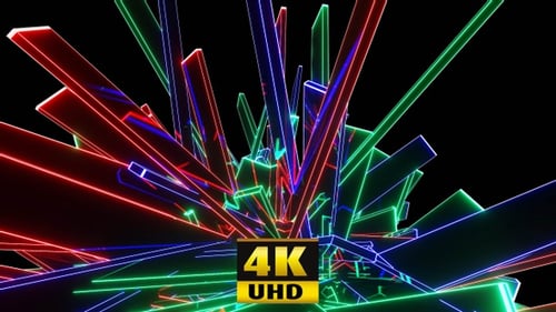 Magic Multi Colored Glass 4K