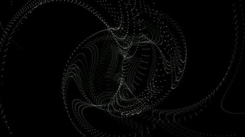 Abstract Particle Swirl Digital Background Loop