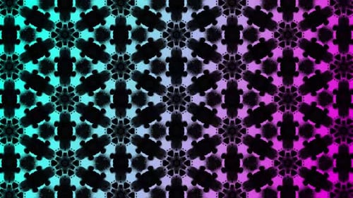 Abstract Geometric Pattern Animation with Gradient Colors Loop