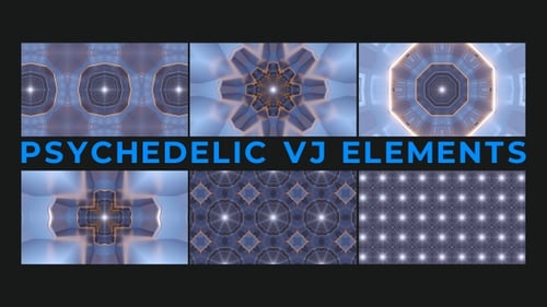 Psychedelische Vj-Elemente