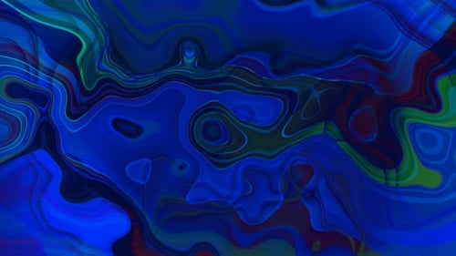 Abstract Fluid Blue Liquid Motion Background Loop