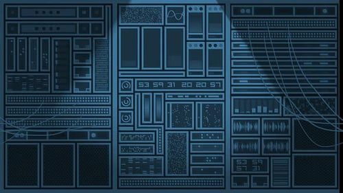 Equipos e indicadores del servidor operativo