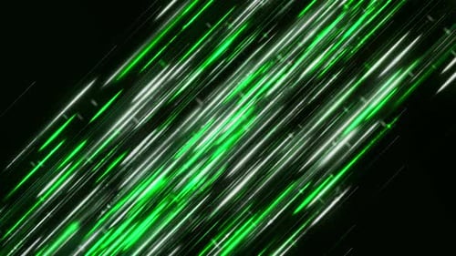 Futuristic Digital Background with Green and White Glowing Lines