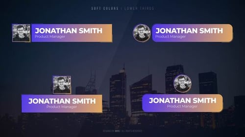 Soft Colors Lower Thirds