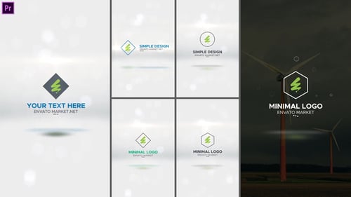 Minimal Modern Logo 5 Vertical Pack Premiere Pro
