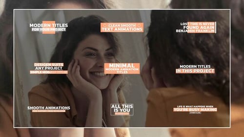 Clean Modern Block Style Text Animations and Titles